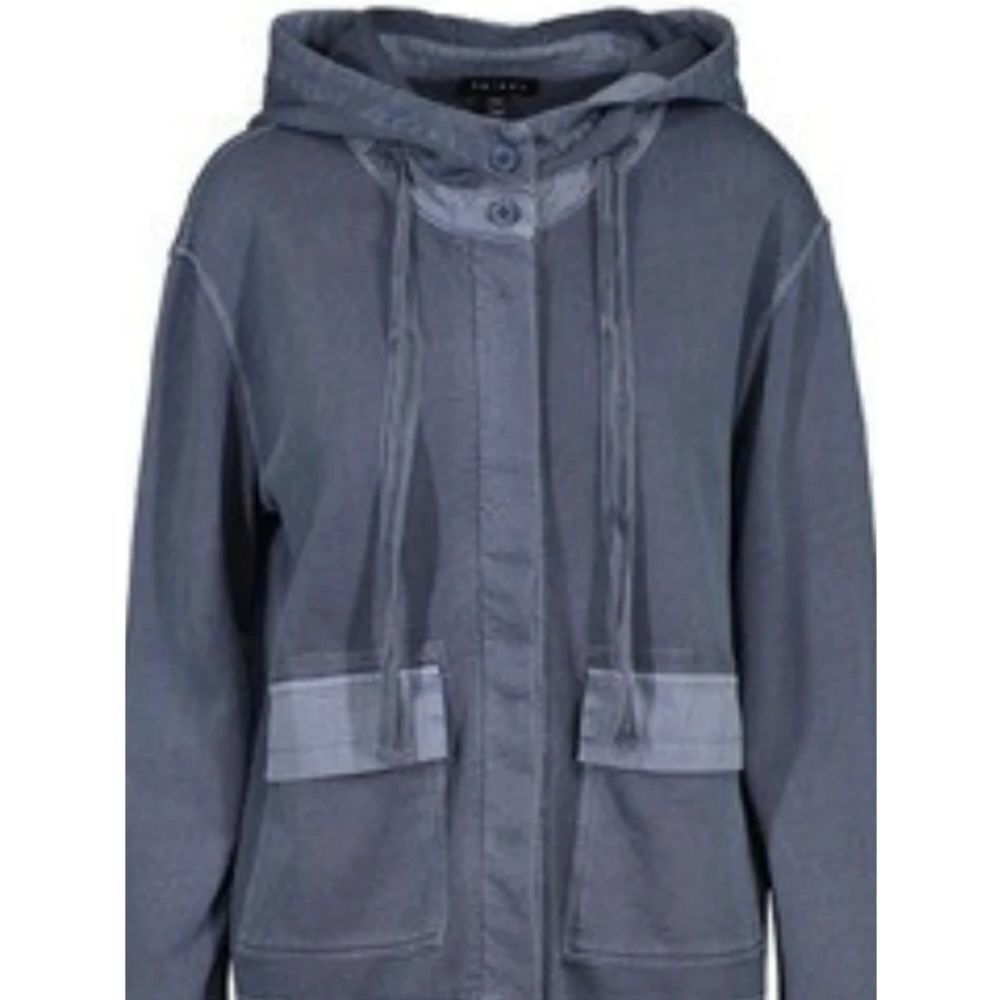 Tribal Blue Haze Button Up Hooded Jacket Size‎ 1X NEW